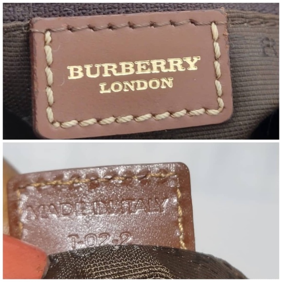 Authentic Burberry Haymarket Check Canvas Shoulder Bag Brown/Beige - Picture 7 of 14